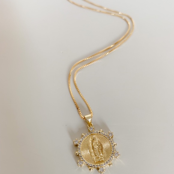 Lady of Guadalupe Necklace | 18k Gold Filled - Picture 2 of 4